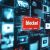 Digital screen with multiple media icons and a "blocked" sign in red, symbolizing internet censorship, restricted content, or access denial